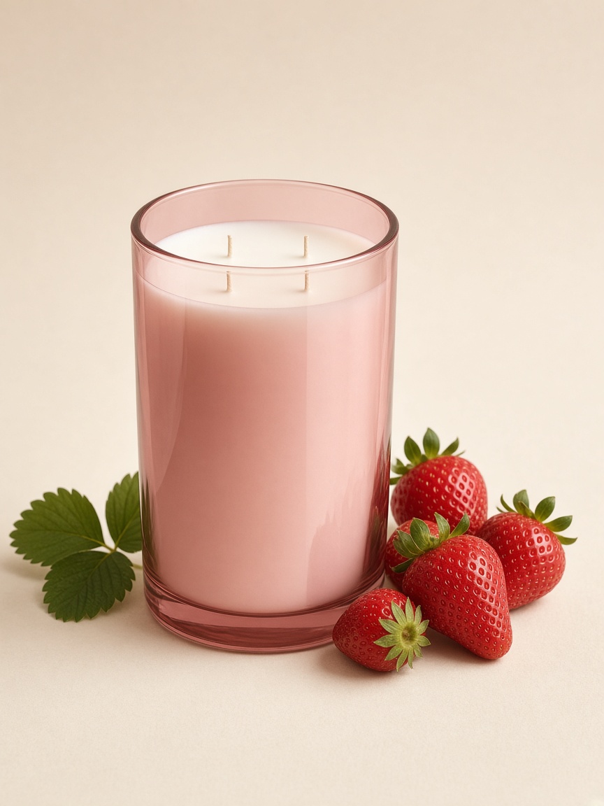Vela Fresa de Huelva junto a la fruta de su aroma